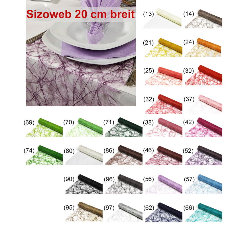 Sizoweb® 20 cm, Tischläufer Tischband