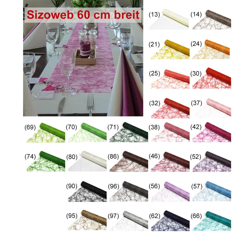 Sizoweb® 60 cm, Tischläufer Tischband 