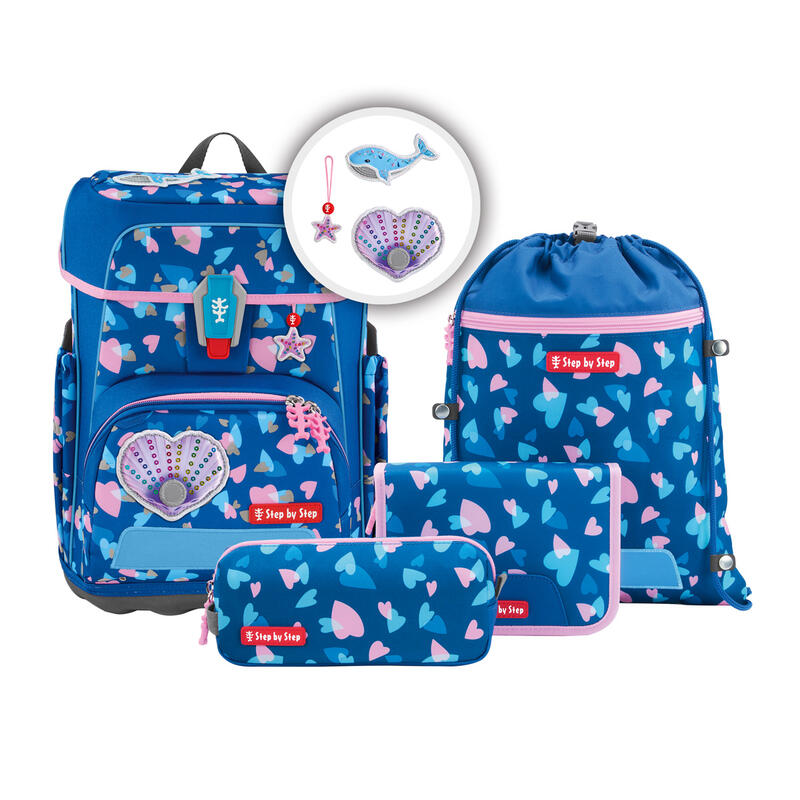 Step by Step CLOUD REFLECT, Schulranzen-Set 5-teilig, Seashell pearl