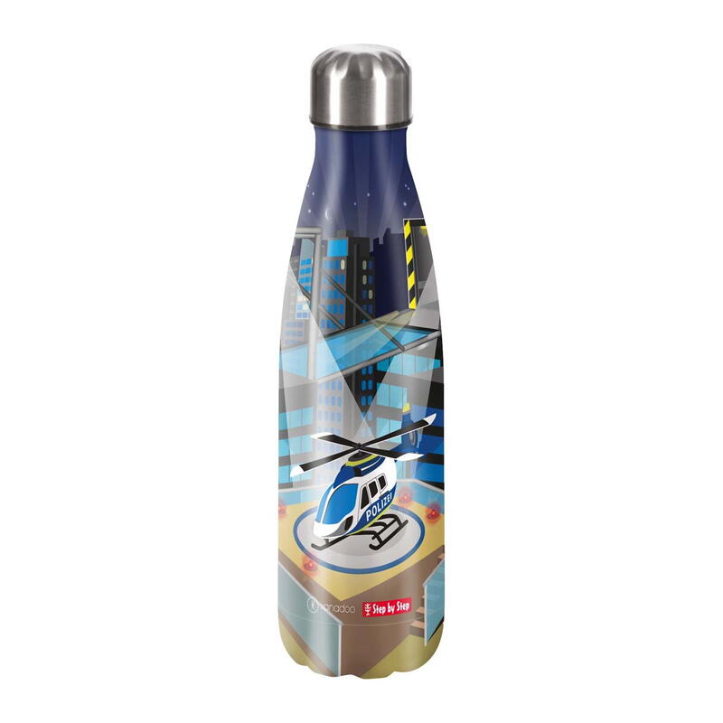 Step by Step Edelstahl-Trinkflasche Helicopter Sam, 500 l