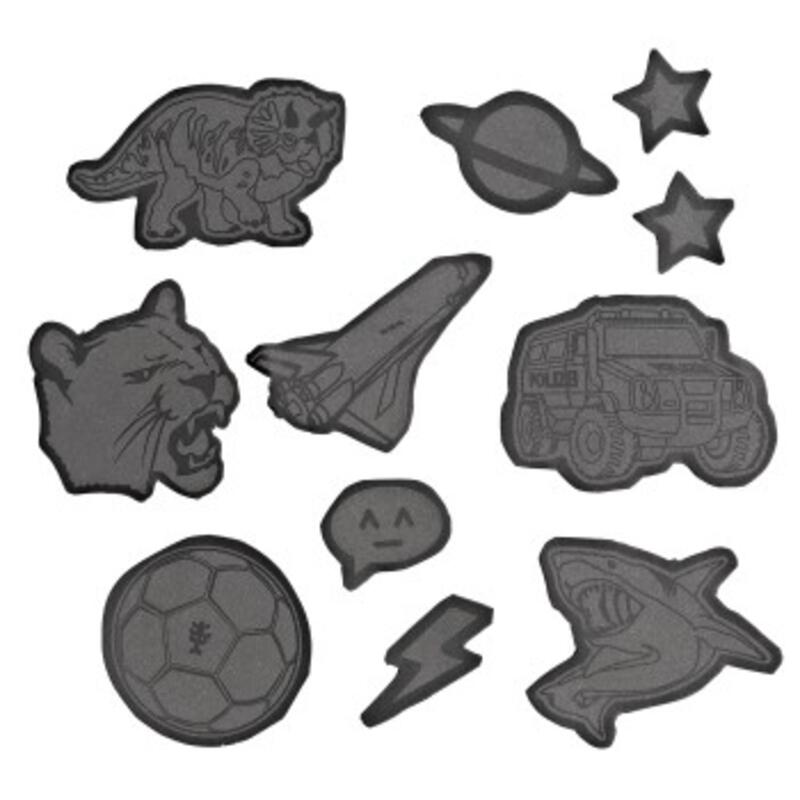 Step by Step, Reflektierendes Sticker-Set, Black
