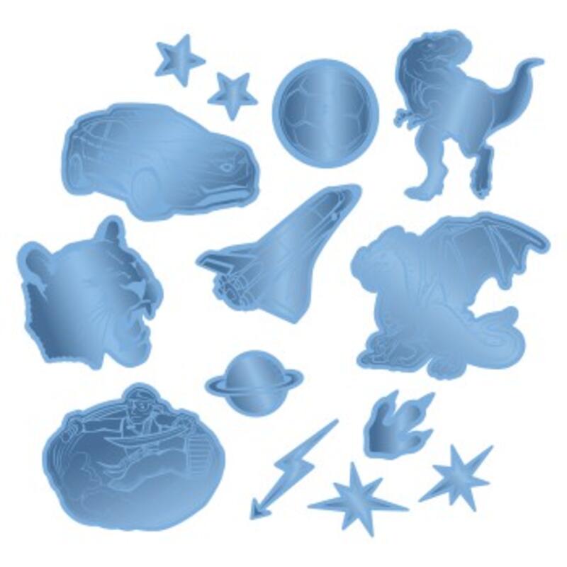 Step by Step Reflektierendes Sticker-Set, blau