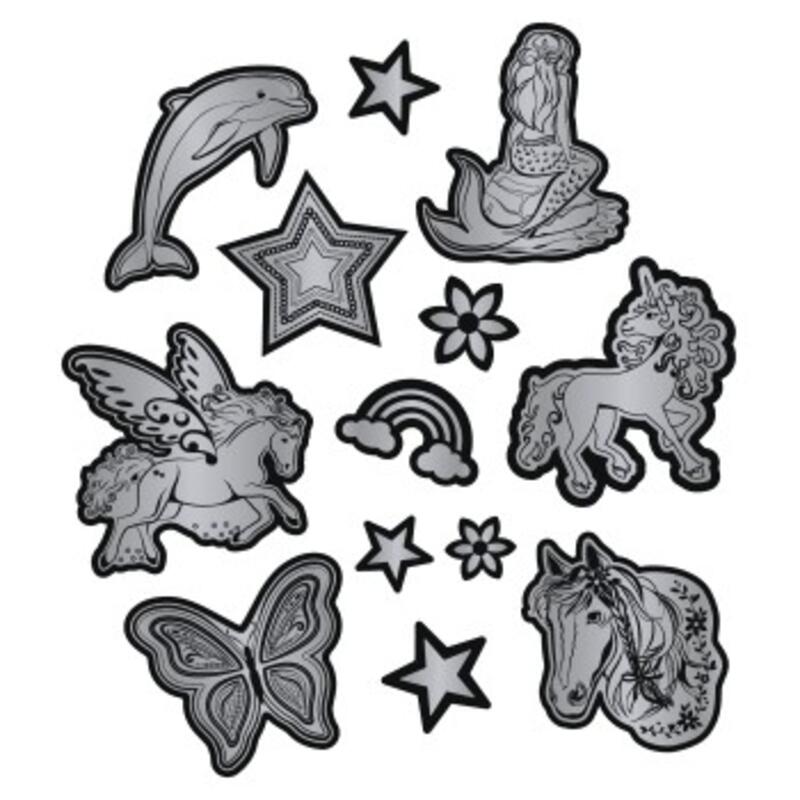 Step by Step Reflektierendes Sticker-Set, silber