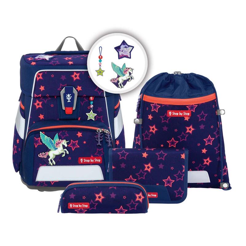 Step by Step SPACE SHINE, Schulranzen-Set 5-teilig, Pegasus Night Nuala, Special Edition