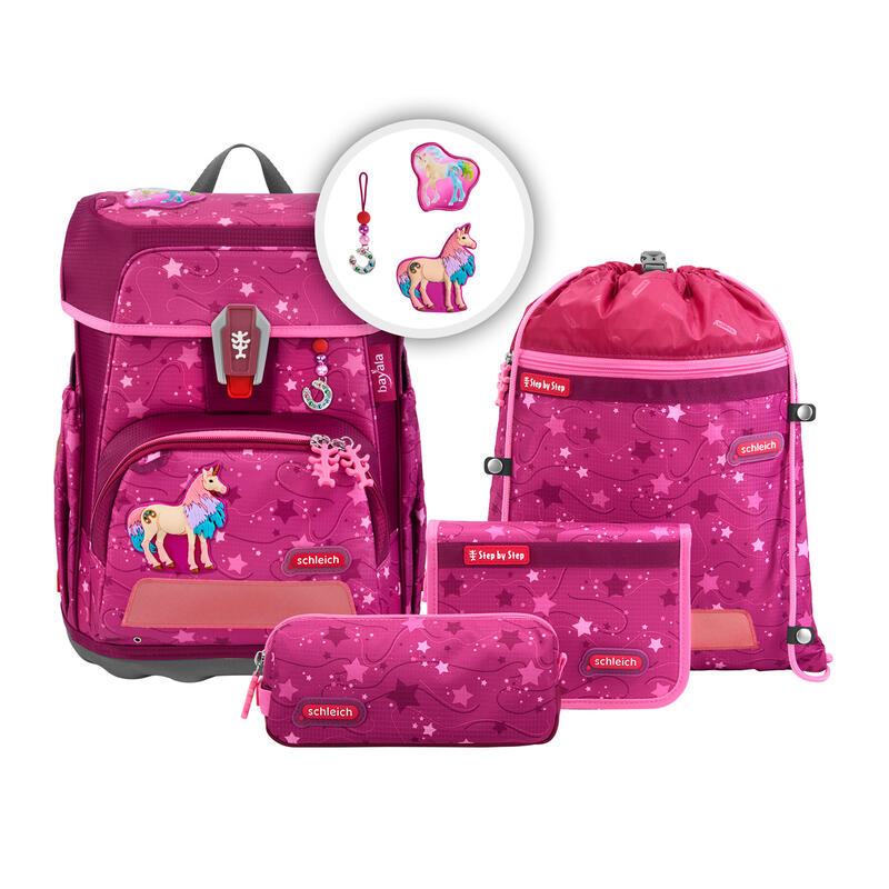 Step by Step Schulranzen-Set 5-teilig, CLOUD Schleich, Bayala, Marshmallow Einhorn - Limited Edition