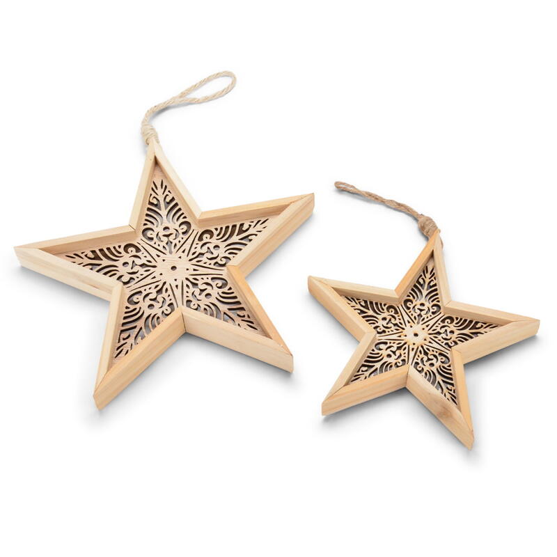 Stern, Sternh�nger, Stern natur, Sternendeko, Sterne, Stern aus Holz, Holzstern