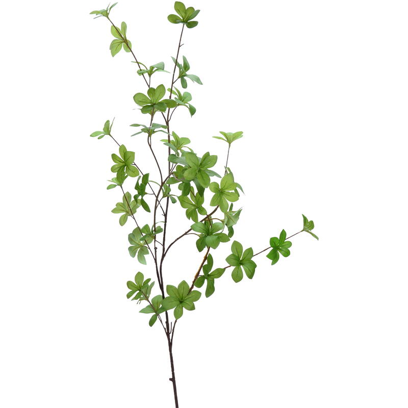 Sternblatt-Zweig, Dekozweig, Grünblatt-Zweig, künstlicher Blätterzweig, Kunstblume, Kunstpflanze, künstlicher Zweig