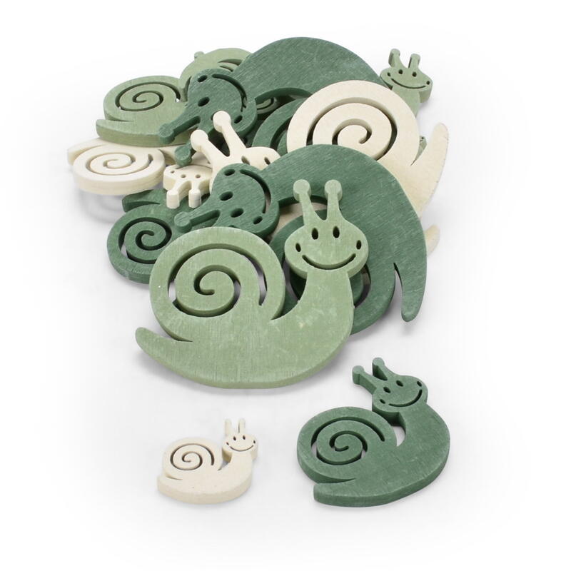 Streudeko Schnecke, Holzschnecke zum Streuen, Deko-Schnecke, Streuer Fr�hling, Holzstreuer Schnecke