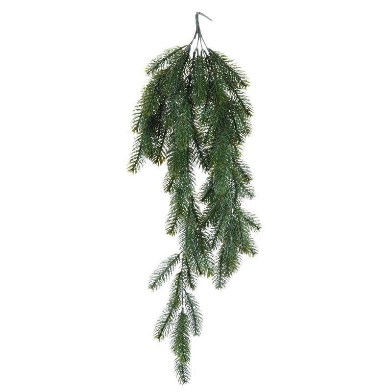 Tannenhnger, Tannenzweig, Tannenzweig knstlich, Grner Tannenzweig, Weihnachtsdeko, Kunstpflanzen, Winterdeko, Adventsdeko  