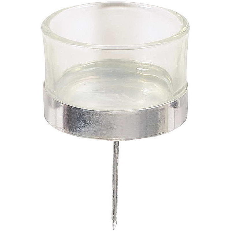 Teelichthalter aus Glas zum Stecken, Kerzenhalter