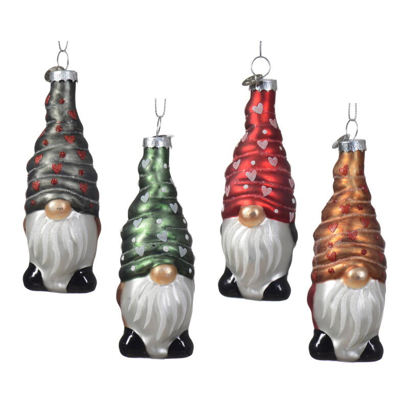 Wichtel, Baumschmuck, Weihnachtsdeko, Christbaumschmuck aus Glas, Baumhänger Wichtel