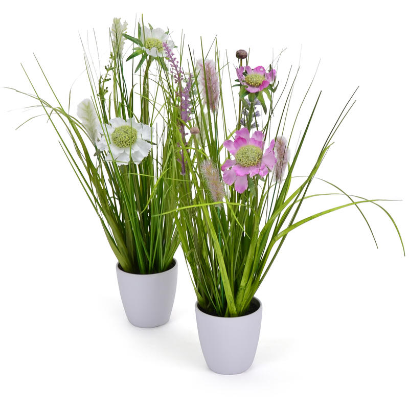 Wiesenblumengras Im Topf Kunstblume Kunstpflanze Im Topf Kunstliche Blume Gunstig Online Bestellen