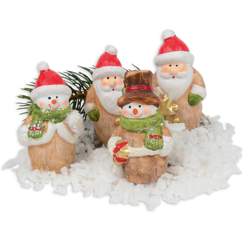 Winterfiguren Schneemann Und Nikolaus Keramik Deko Schneemann Deko Weihnachtsmann Weihnachtsdeko Deko Weihnachten Gunstig Online Bestellen