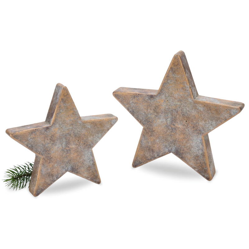 Zement-Stern, Stern aus Zement, Weihnachtsdeko, Zementstern, Sterndeko