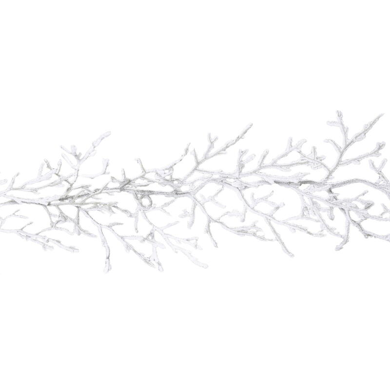 Zweiggirlande, Dekozweig-Girlande, weie Girlande, Wintergirlande, Zweig-Girlande