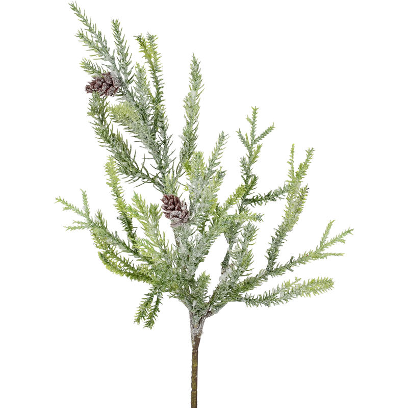 Zypressen Zweig Mit Zapfen Beglittert Weihnachtsdeko