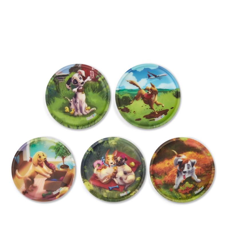ergobag Klettie-Set, 5-teilig, Hundewelpen