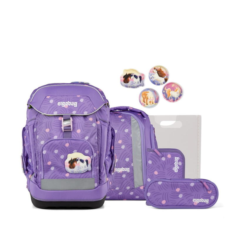 ergobag Schulranzen Maxi, 6-teiliges Set, PonyBradies