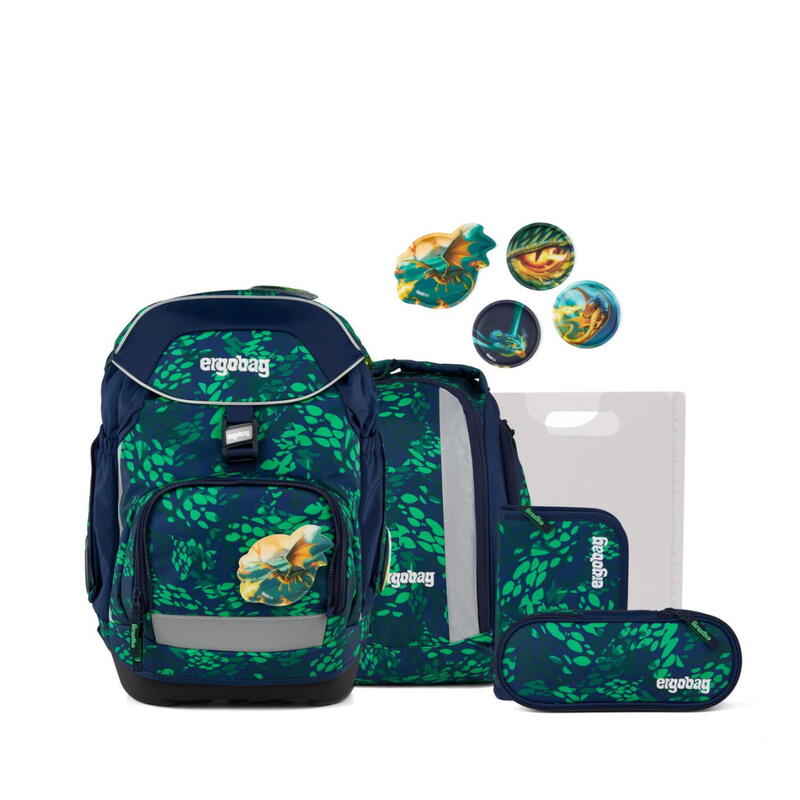 ergobag Schulranzen Pack, 6-teilig, DrachenbezwingBr