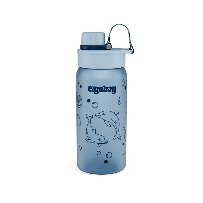 ergobag-Trinkflasche Tritan, Delfin blau