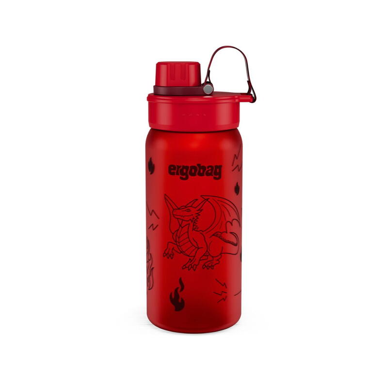 ergobag-Trinkflasche Tritan, Drache rot