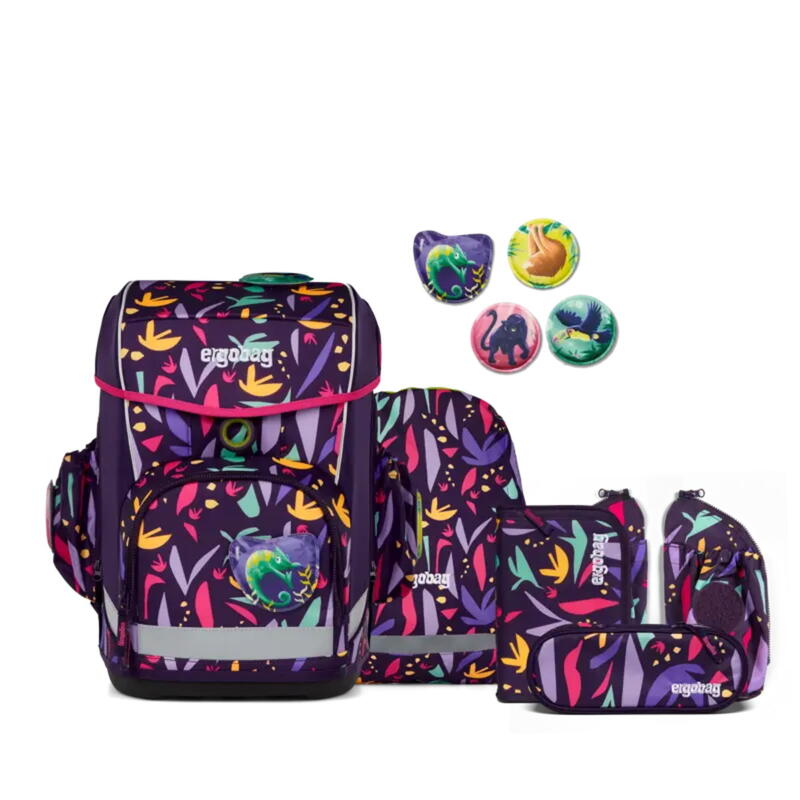 ergobag cubo light, Schulranzen-Set, 6-tlg., AmBrzonas