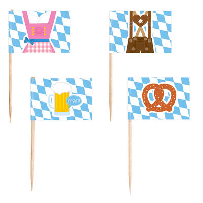   Deko-Picke-Flagge Bayern,  Party Deko, Dekorationen zum Geburtstag, Geburtstagsdekorationen, Partydekorationen, Oktoberfest, T