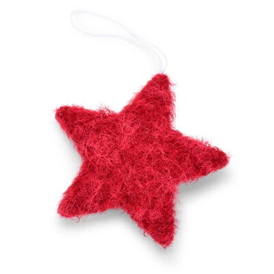  Dekohnger Kuschelstern, Stern zum Hngen, Sternhnger, Stoffstern zum Hngen, Dekostern, Weihnachtsdeko, Baumschmuck   