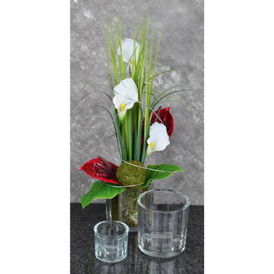   Glasgefäß Stripes, Glas, Vase