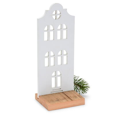  Holzhaus, HolzHaus, Dekohaus aus Holz, Deko-Haus, Winterdeko, Weihnachtsdeko     
