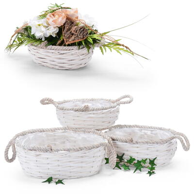 Holzspan-Pflanzkorb, Pflanzkorb, Pflanzgefäß, Korb, Körbe, Korb-Set