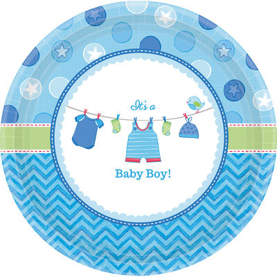   It´s a Baby Boy - Party-Teller, Pappteller, Party Deko, Baby-Party Mädchen, Geburt, Tischdekoration