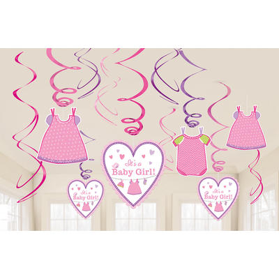   Its a Baby Girl - Deko-Spiralen, Party Deko, Baby-Party Mdchen, Geburt