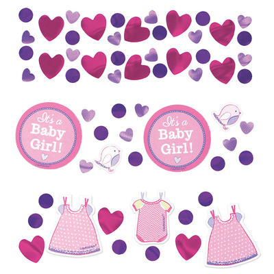   Its a Baby Girl - Konfett, Tischdeko, Partydeko, Babyparty Mdchen, Babyparty Deko, Party Dekoration, Geburt