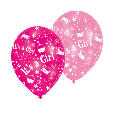   Luft-Ballon aus Latex It´s a Girl, Partydeko, Geburtstagdeko, Babyparty, Geburt
