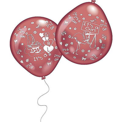 10 Luftballon 'It's a girl, Ballons, Party Deko, Partydekorationen, Baby Party