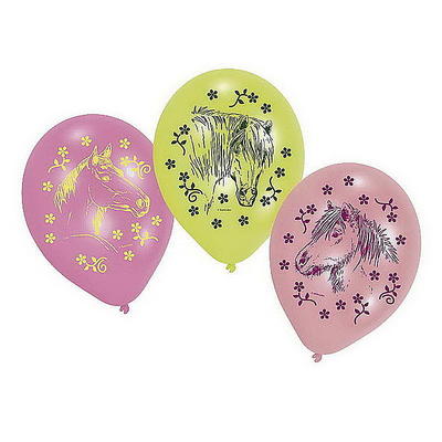 6 Charming Horse Luftballon, Ballon, Luftballon, Party Deko, Partydekorationen, Kinderparty