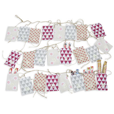 Adventkalender, Stoff, Weihnachtsdeko