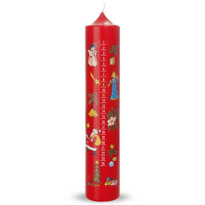 Adventskalenderkerze, Kerze, Adventskerze, Weihnachtskerze