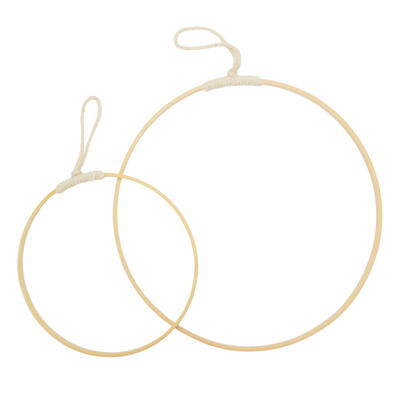 Bambus-Ring, Dekoring zum H�ngen, Holzring zum H�ngen, Bambus-Dekoh�nger, Bambus Ring H�nger 