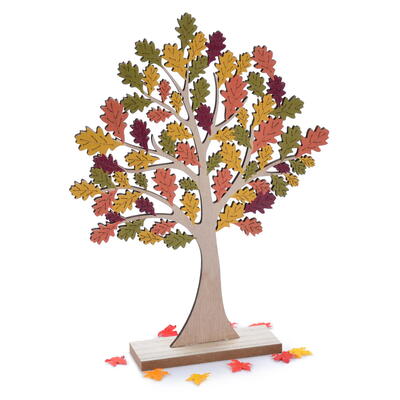 Baum, Dekobaum, Herbstbaum, Herbstdeko, Holzbaum Herbst, Aufsteller Baum