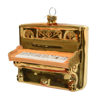 Baumschmuck Klavier, Christbaumschmuck, witziger Baumschmuck, Klavier aus Glas zum Hngen