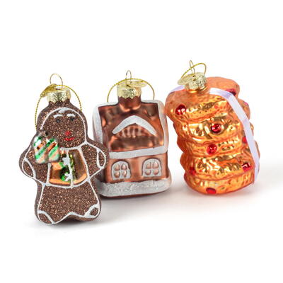 Baumschmuck-Mix Lebkuchen, Baumschmuck Lebkuchenhaus, Baumhnger, Christbaumschmuck, Weihnachtsbaum Figuren