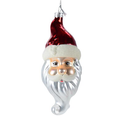 Baumschmuck Nikolaus, Weihnachtsdeko, Christbaumschmuck aus Glas, Baumhnger