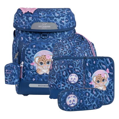 Beckmann Plus Air, Schulranzen-Set 6-teilig, Cheetah