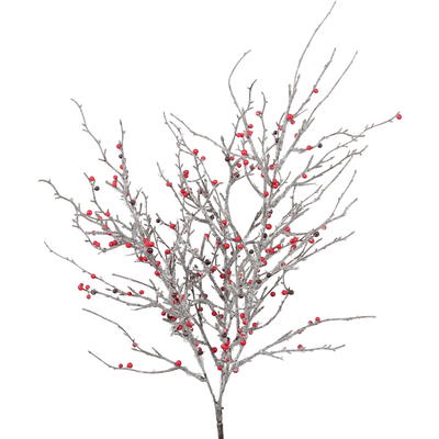Beerenzweig geeist, Beeren, Frchte, Kunstblume