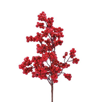 Beerenzweig rot, Herbstdeko, knstliche Beeren, knstlicher Beerenzweig, Weihnachtsdeko
