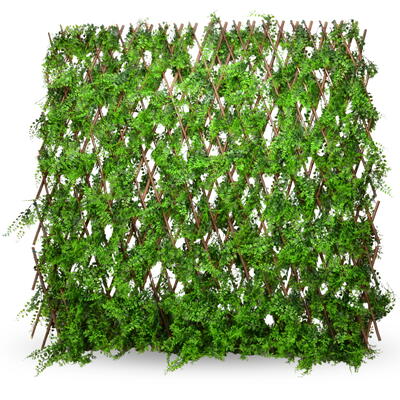 Begr�nungs-Zaun, Zaun-Sichtschutz, Zaunpaneel, dehnbare Sichtschutzwand, k�nstliche Bl�tterwand