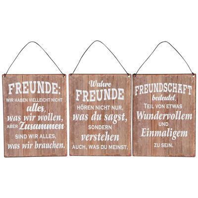 Blechschild Freundschaft Metallschild Schild Mit Spruch Freunde Wanddeko Gunstig Online Bestellen