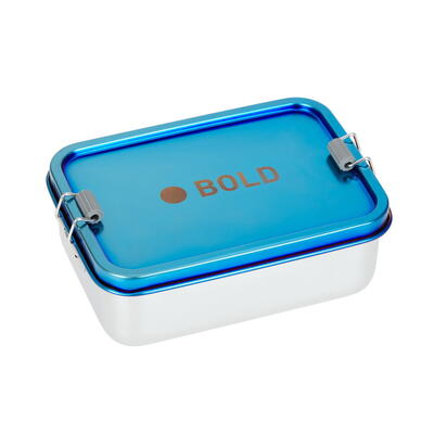 Bold - Lunchbox Stainess steel solid, blue